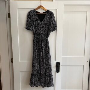 Calvin Klein Black and White Maxi Dress